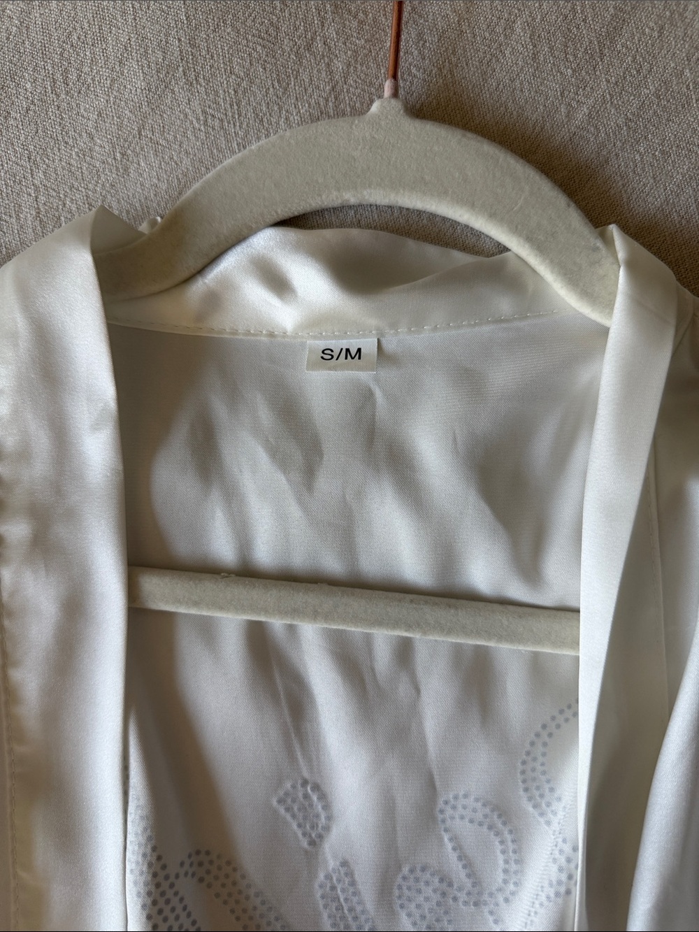 Satin Bride Robe - Ivory - Picture 2 of 2